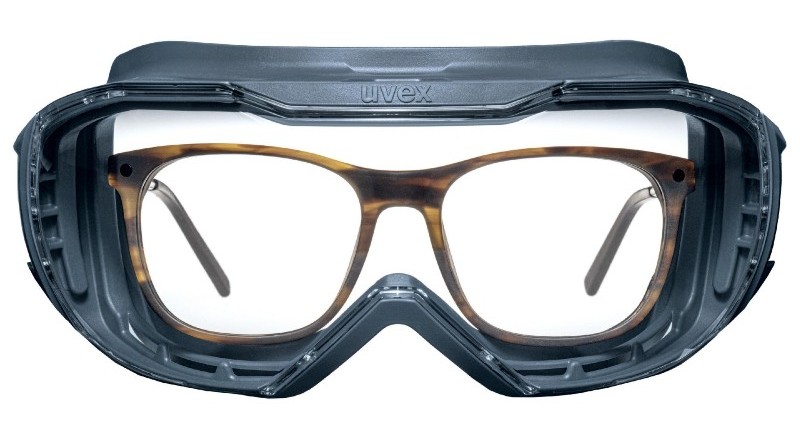 The Megasonic goggles leave room for your own glasses