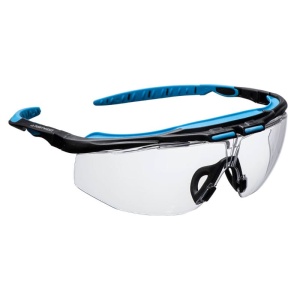 Portwest PS23 Peak Fog and Scratch Resistant Safety Glasses (Clear)
