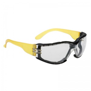 Portwest Clear Wraparound Plus Safety Glasses PS32CLR