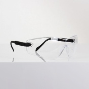 Blackrock Clear Wraparound Safety Glasses with Adjustable Arms
