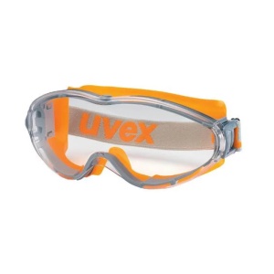 Uvex Ultrasonic Clear Safety Goggles (Orange/Grey)